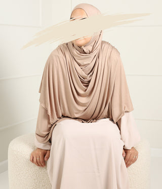 Premium Cotton Scarf 100*200 met Comfort Bonnet