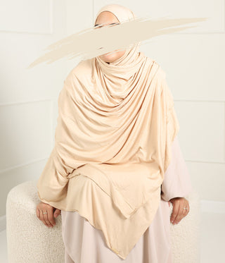 Premium Cotton Scarf 100*200 met Comfort Bonnet