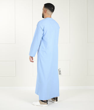 Qamees Arabesque - Sky Blue