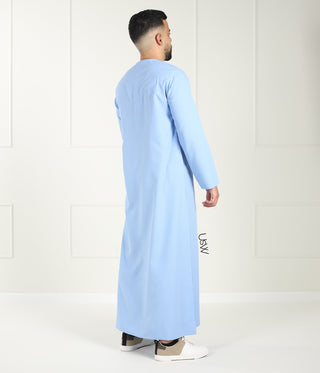 Qamees Arabesque - Sky Blue
