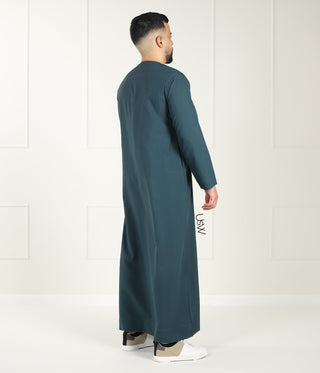 Qamees Arabesque - Bottle Green