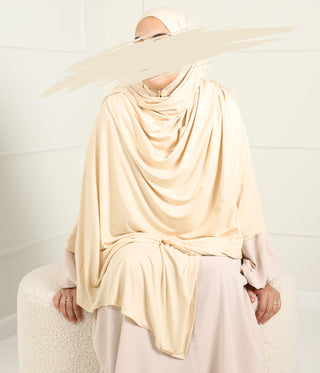 Premium Cotton Scarf 100*200 met Comfort Bonnet
