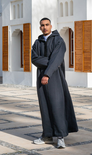 Jellaba Sof Donkergrijs