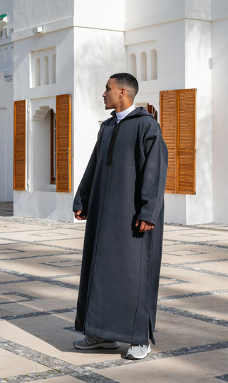 Jellaba Sof Donkergrijs