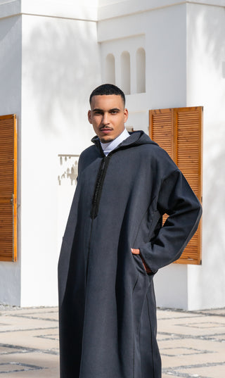 Jellaba Sof Donkergrijs