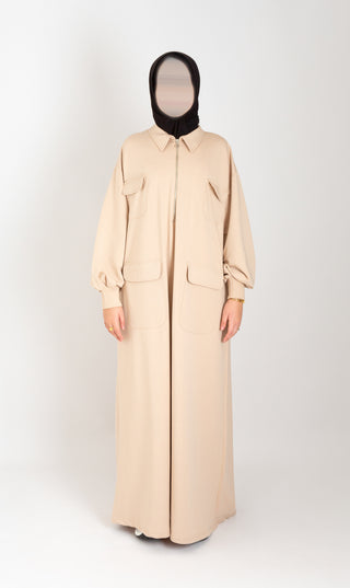 Utility Dress Qalqiya - Beige