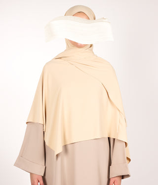 Instant Khimar Hijab - Beige