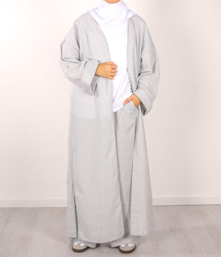 Kimono Twinset Safwa - Light Grey