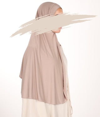 Viscose Instant Hijaab FNR - Iced Coffee