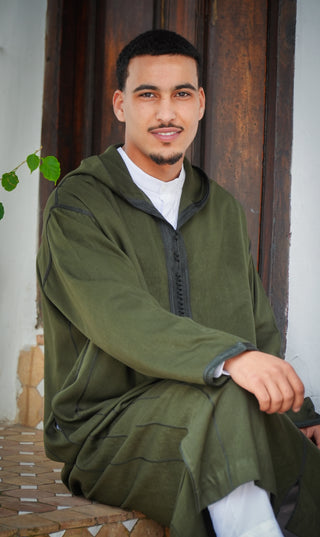 Djellaba Anouar - Dark Olive
