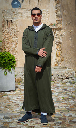 Djellaba Anouar - Dark Olive