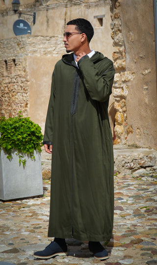 Djellaba Anouar - Dark Olive