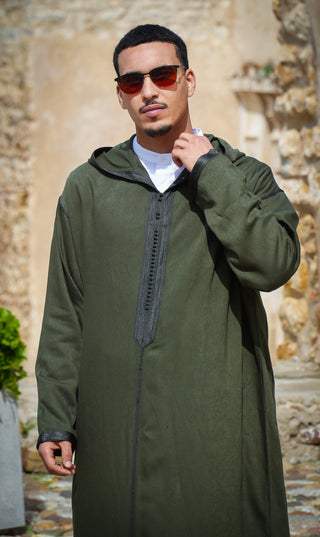 Djellaba Anouar - Dark Olive