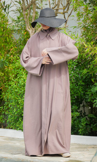 Elisa Lyocell Blouse Dress PLUM