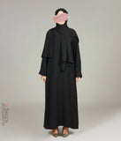Noora Kimono Abaya Black