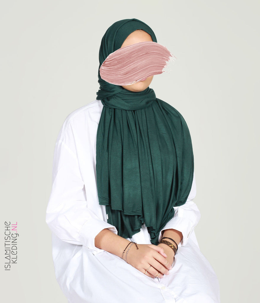 Maxi Jersey Sjaal 80 x 200cm Forest Green