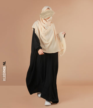 Batwing Abaya Black