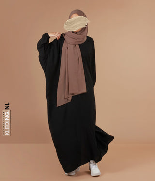 Batwing Abaya Black