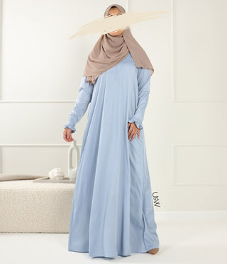 A-Lijn Abaya Aaliia Samha - Sky Blue