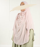 Full Instant Hijaab XXL - Pink Lace