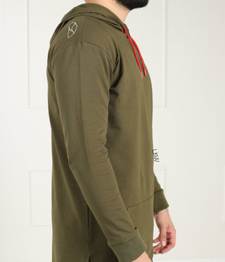 Men Long Track Suit - Dark Olive