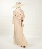 Qaisumah Kimono + Abaya Set (UsW) - Sahara