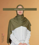 Maxi Jersey Scarf 55x170 Olive