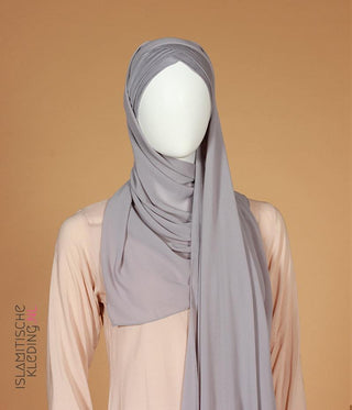 Instant Bonnet Chiffon Scarf Hijab - Dark Taupe