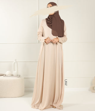 A-Lijn Abaya Aaliia Samha - Beige