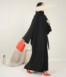 Kimono & Abaya set Microfiber - Black
