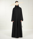 Qaisumah Kimono + Abaya Set (UsW) - Black