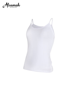 Hemd Dames smalle bandjes wit - Al Samah