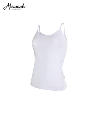 Hemd Dames smalle bandjes wit - Al Samah