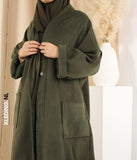 Essential Winter Kimono Akemi Army Green