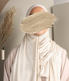 Soft Visc. Scarf 70*200 - FNRA - Beige Claire