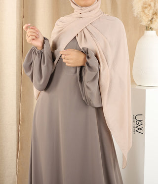 UsW - A-lijn Abaya Haleema Pofmouw