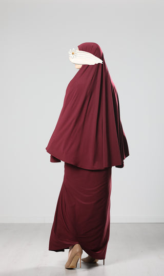 Jersey Premium Abaya + Khimar