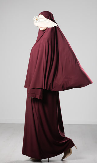 Jersey Premium Abaya + Khimar