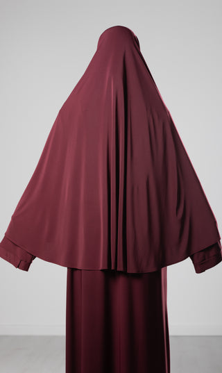 Jersey Premium Abaya + Khimar