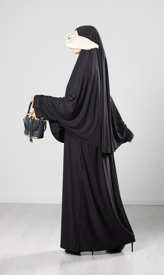 Jersey Premium Abaya + Khimar