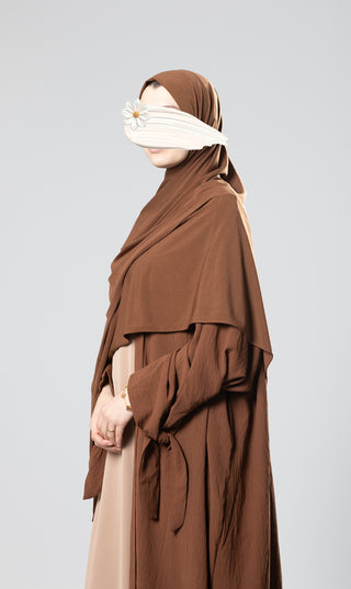 Übergroßer Noora Kimono Jazz - Mahagoni