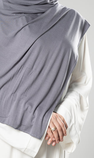Premium Modal Cotton Scarf - Dark Grey