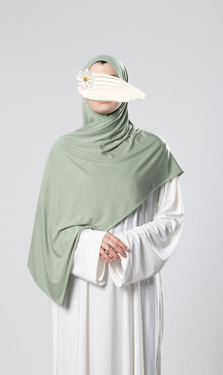Premium Modal Cotton Scarf - Light Green