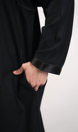 Djellaba Elegant Amir - Zwart