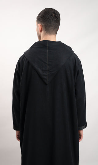 Djellaba Elegant Amir - Zwart