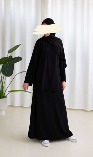 Ramallah Rayon Set Zwart