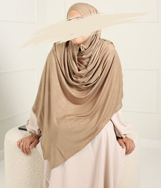 Premium Cotton Scarf 100*200 met Comfort Bonnet