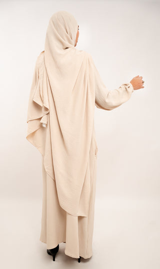 A-Linien-Puff-Jazz-Abaya R - Creme