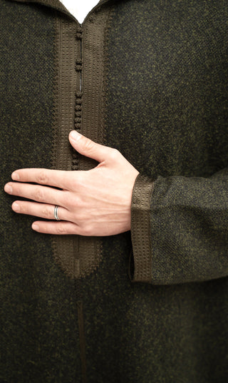 Djellaba Soft Kashmir - Dark Green