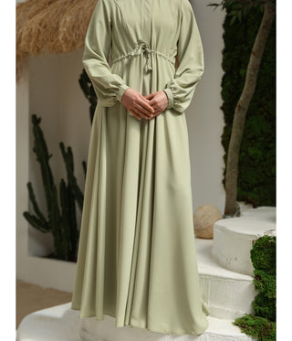 Abaya Maleekah TAYMA - Pastel Green